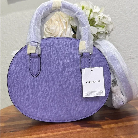Coach CR253 Blueberry Crossbody In Light Violet NWT - Picture 6 of 12